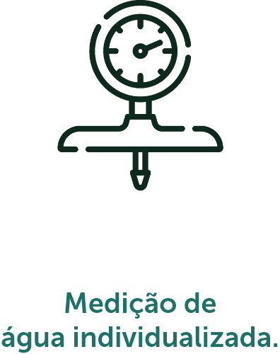 Medição de água individualizada.